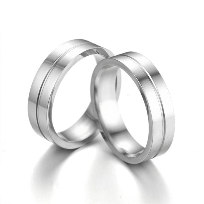 Stainless steel ring zircon