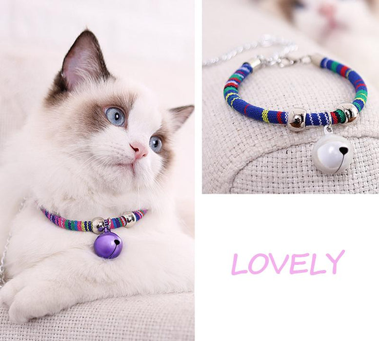 Cat Bell Collar Toy Adjustable Kitten Safety Necklace Popular Style