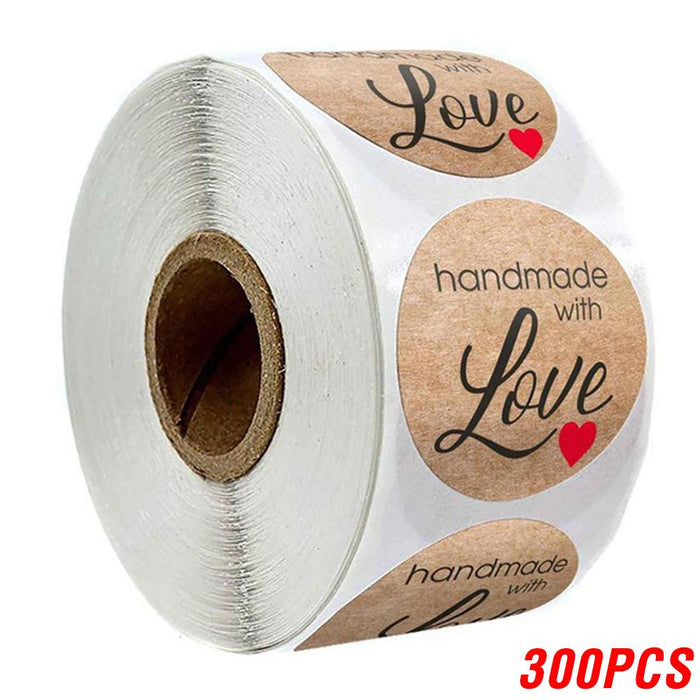 100-500pcs Vintage Kraft Paper Scrapbook Gift Stickers