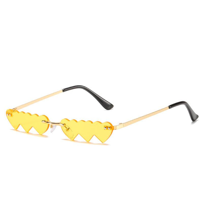 Sunglasses Women's personality frameless love
