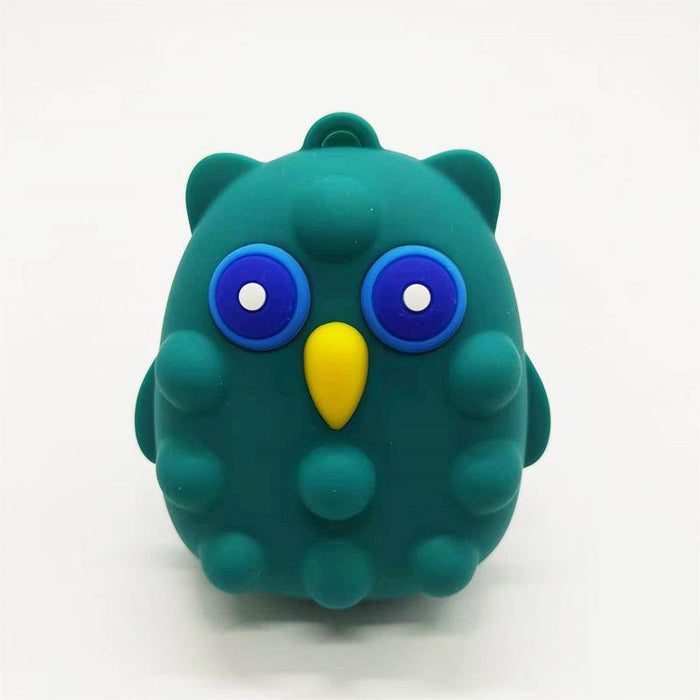 Kids 3D Owl Silicone Grip Ball Toys
