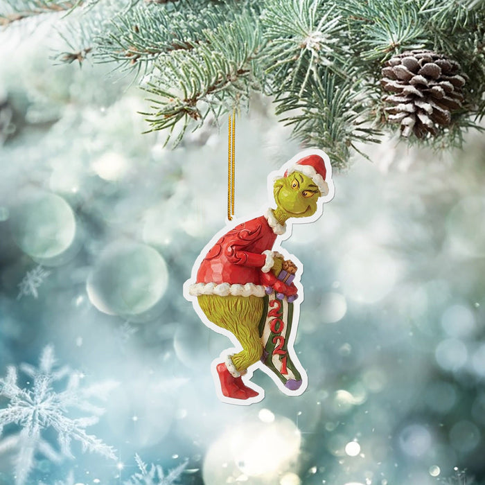 Green Headdress Grinch Christmas Tree Pendant Decoration