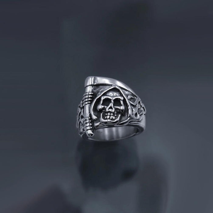 Gothic Punk Heart Grog Skull Rings