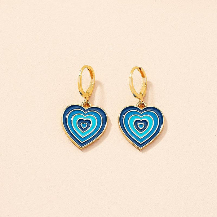 New Retro Simple Fashion Love Earrings