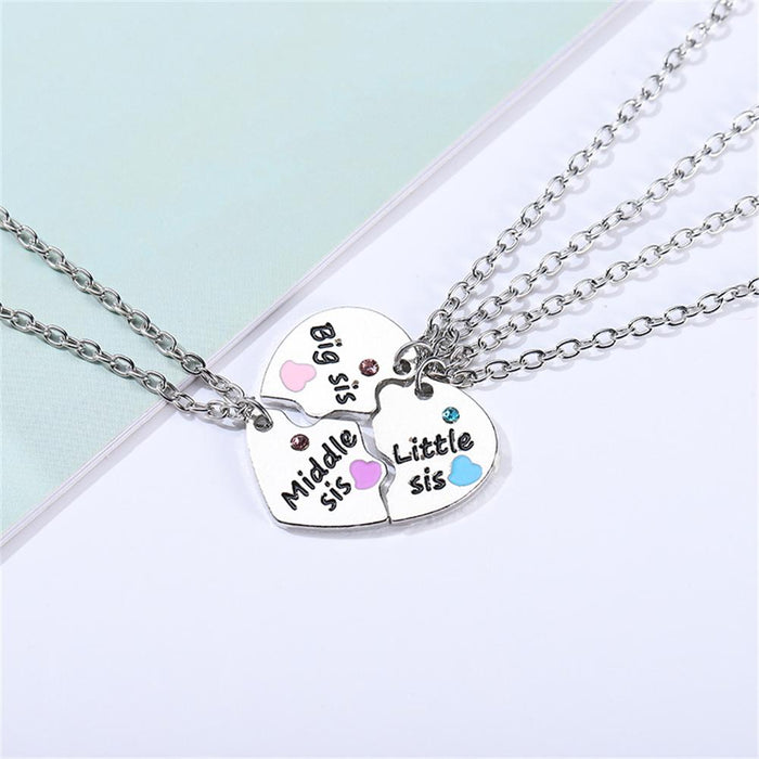 2 Pcs/ Set Best Friends Honey Love Couple Necklace