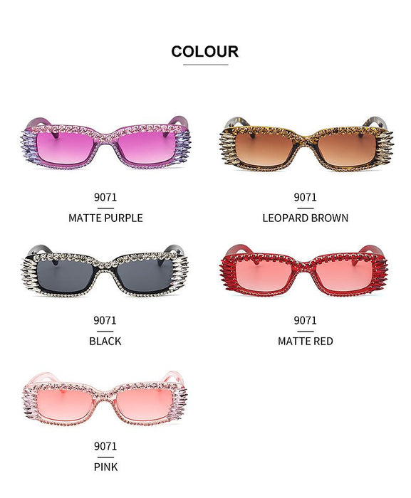 Women's Inlaid Square Sunglasses
