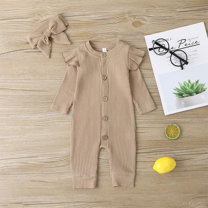Long Sleeve Baby Girls' Jumpsuit
