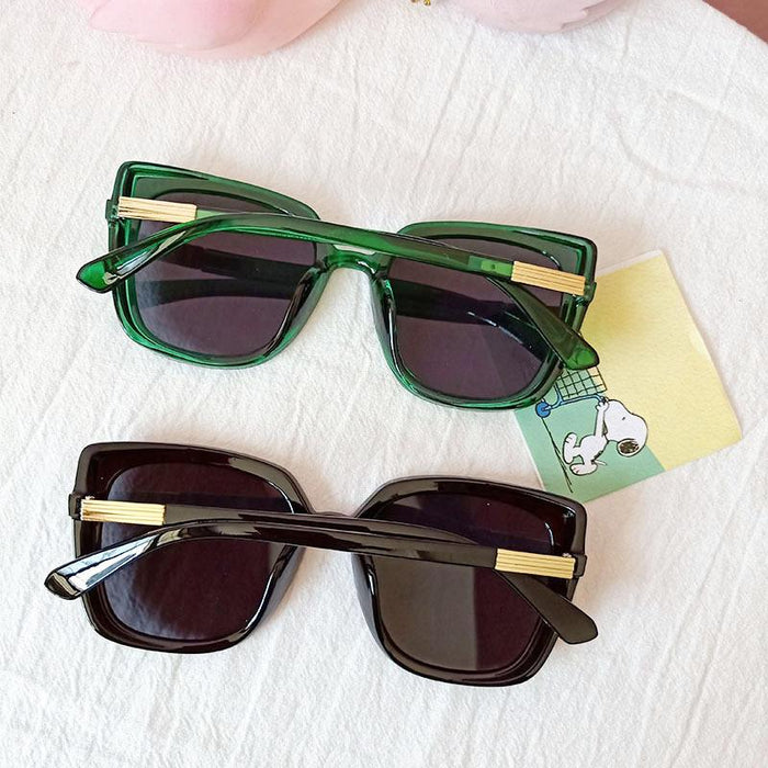 Women's Retro Metal Hinged Cat's Eye Sunglasses