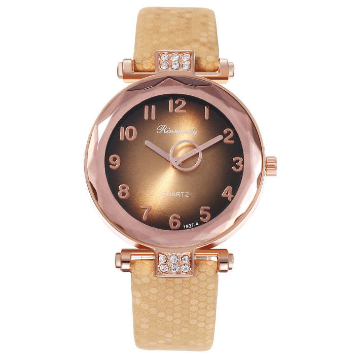 New Creative Prismatic Glass Digital Scale with Diamond Fashion Watch Llz22223