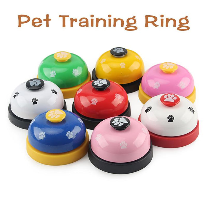 Pet Toy Training Called Dinner Small Bell Footprint Ring