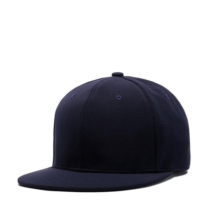 Black Breathable Simple Baseball Cap Solid Color Flat Brim Cap