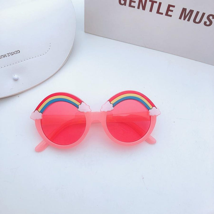 Children's Rainbow sunglasses and sunglasses round frame