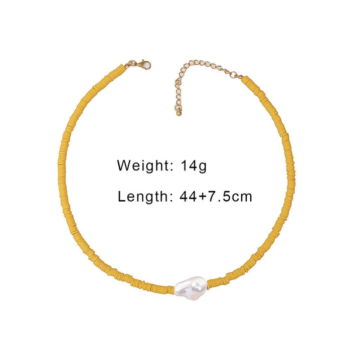 Women's Jewelry Bohemian Rice Bead Hand Woven Necklace