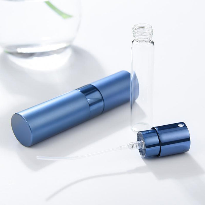8ml Metal Aluminum Perfume Bottle Cosmetic Spray Bottle Portable Empty Bottle Travel Sub-bottle Liner Glass