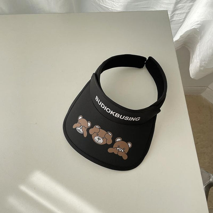 Summer Cute Cat Ears Children‘s Wide Brim Sun Hat