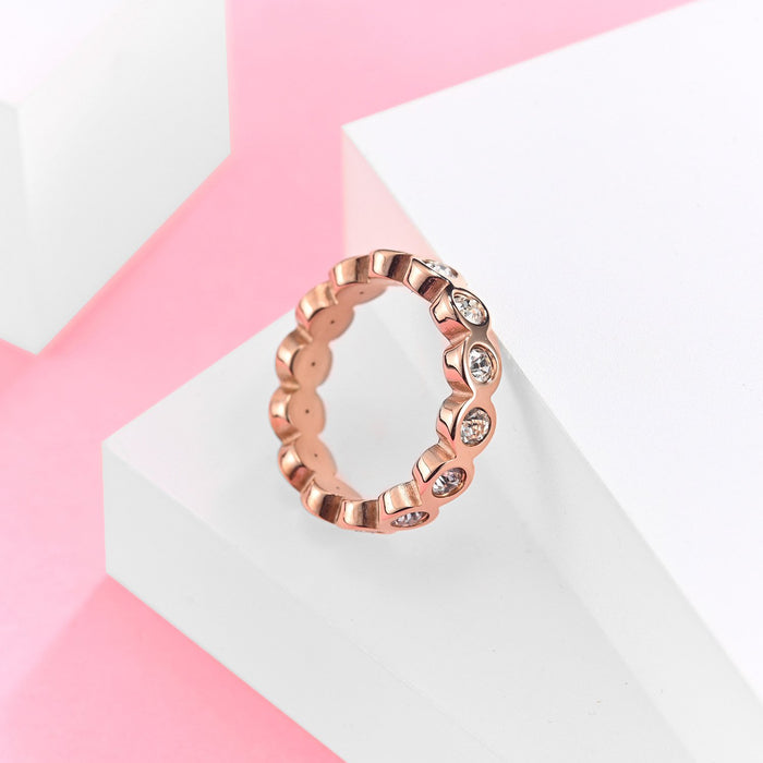 Fashion Titanium Steel Ring Jewelry Female