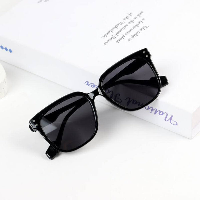 Children's Sunglasses large frame rice nail square Sunglasses