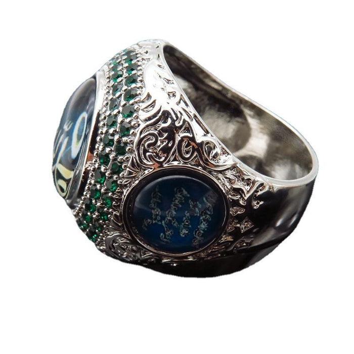 Personality Exaggerated Arabic Scripture Ring