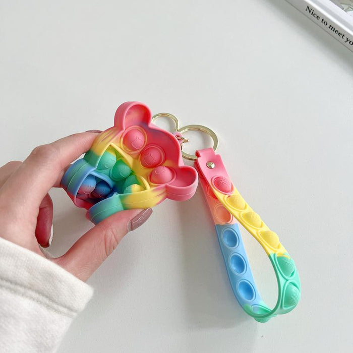 Silicone Waterproof Fruit Decompression Toy Pendant Ornament