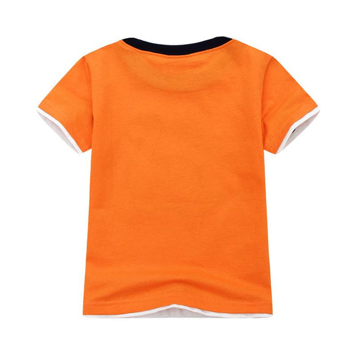 Boys' short sleeved cotton children's wear