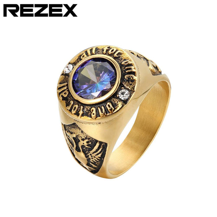 Personality Retro Men's Titanium Steel Ring
