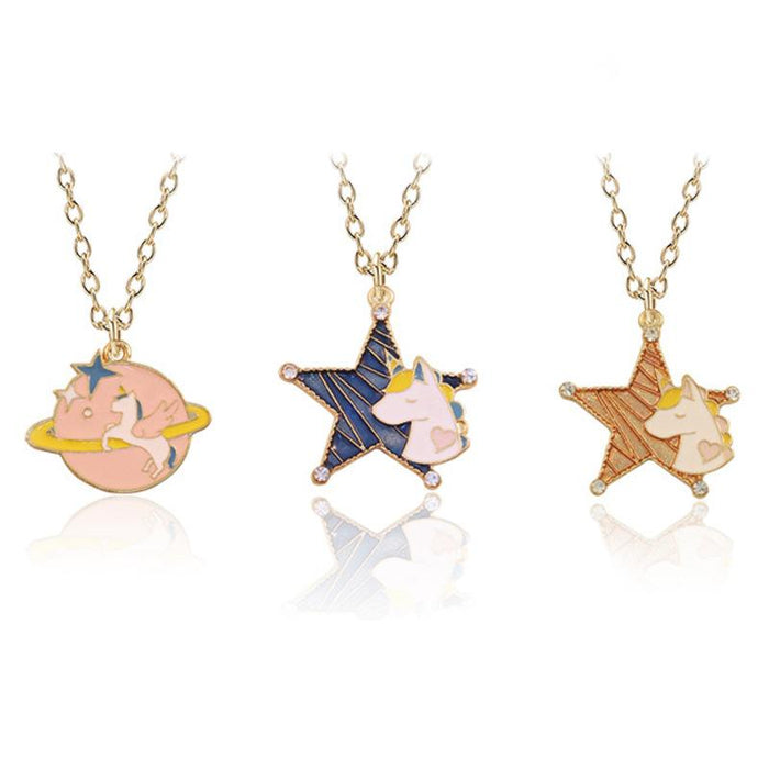 Cartoon Cute Unicorn Necklace