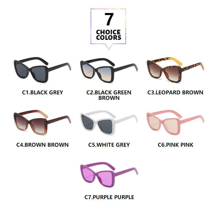 Cat's Eye Sunglasses contrast color trend Sunglasses