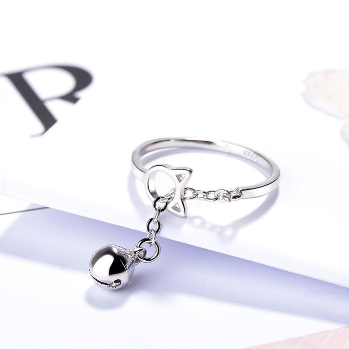 New Fashion Hollow Cat Bell Open Ring