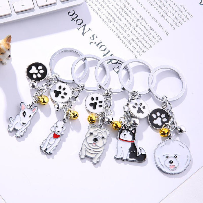 Creative Pet Dog Metal Keychain