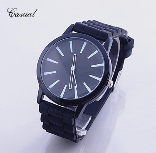Silicone Watch Geneva Women Quartz Wristwatch