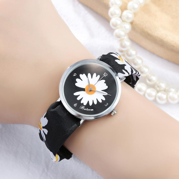 Fashion Daisy Ribbon Winding Cloth Bandage Women's Watch Llz20800