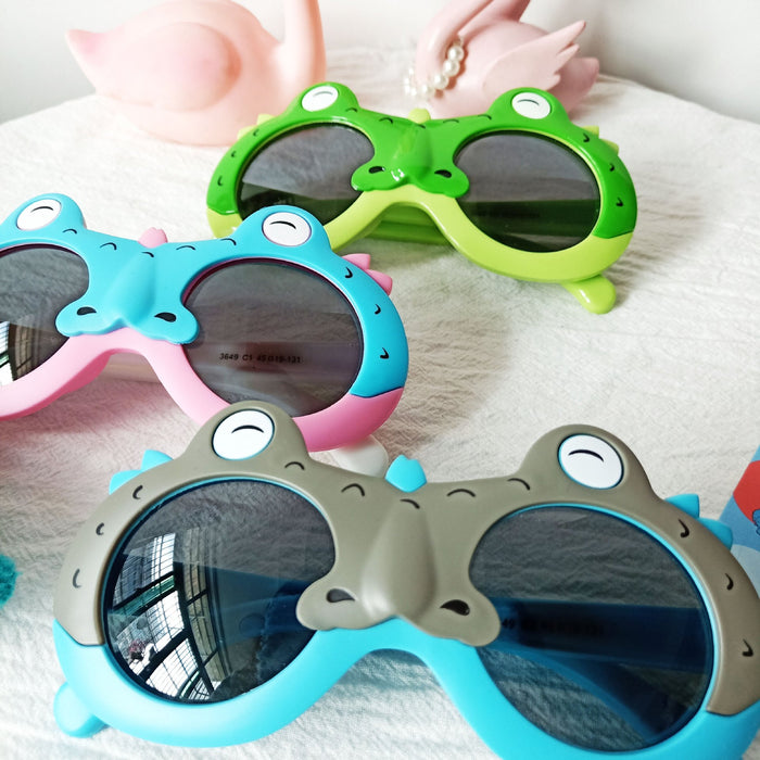 Cartoon Crocodile Silicone UV Proof Children's Sunglasses