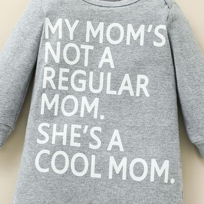 Casual Baby Alphabet Print Jumpsuit