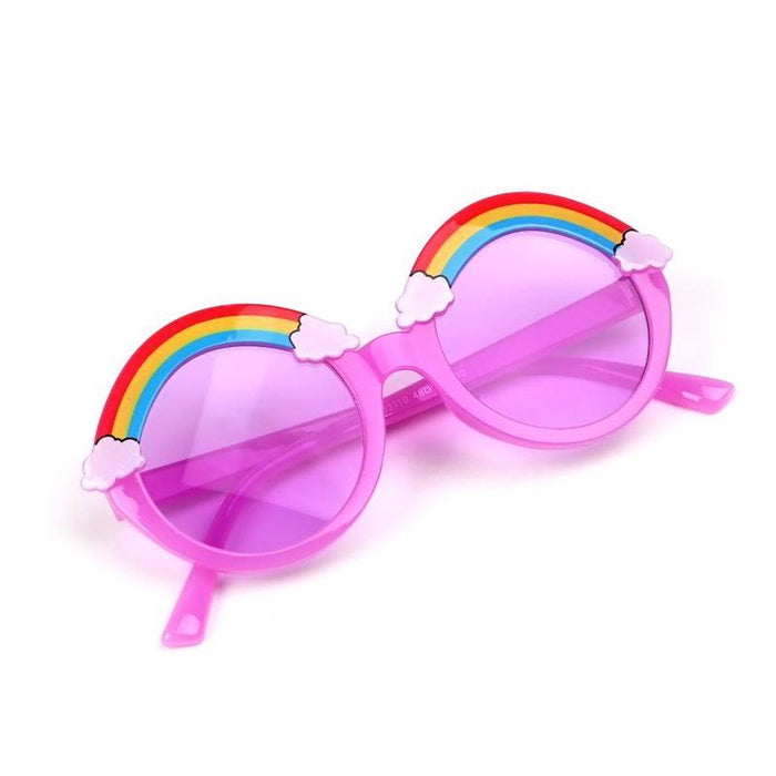 Children's Rainbow Sunglasses multicolor personality round frame