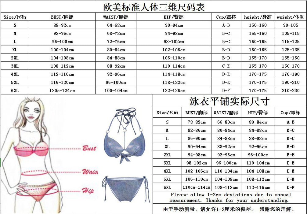 Split Sexy Solid Color Bikini Swimsuit