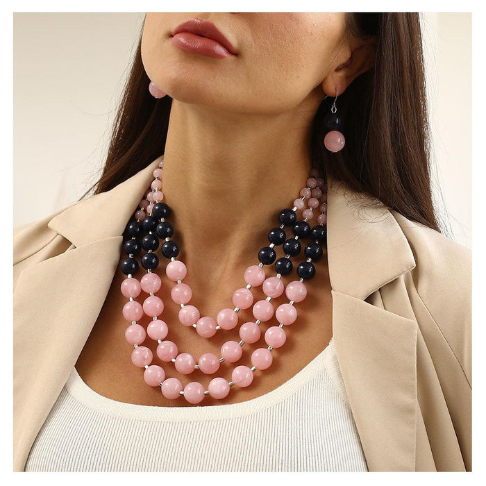 Women's Jewelry Fashion Simple Beaded Multi-layer Necklace Accessories