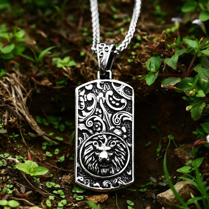 Stainless steel men's Tag Jewelry(Only Pendant, No Necklace)