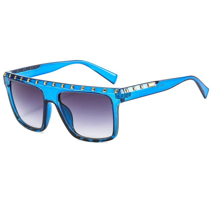 Personalized straight eyebrow rivet Sunglasses