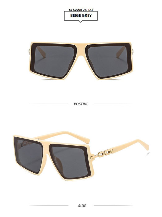 Metal irregular Sunglasses