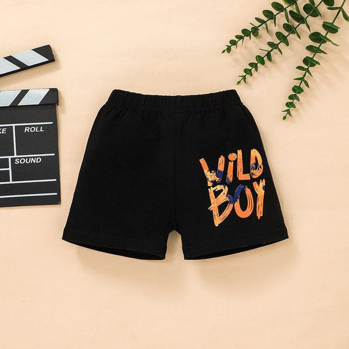 Summer Boys' Vest and Shorts Two Piece Set