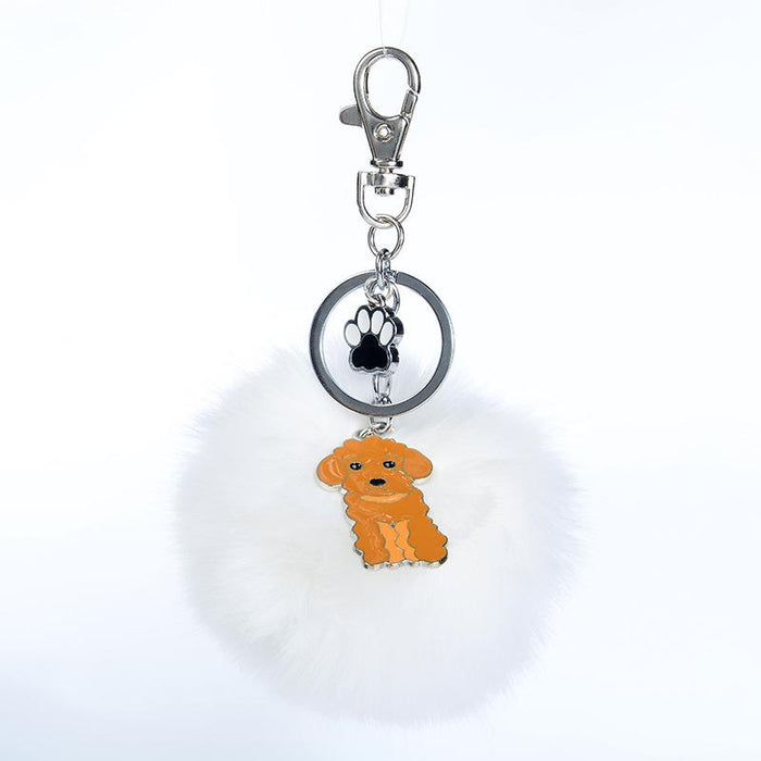 Small Dog Cat Dog Pet Metal Keychain