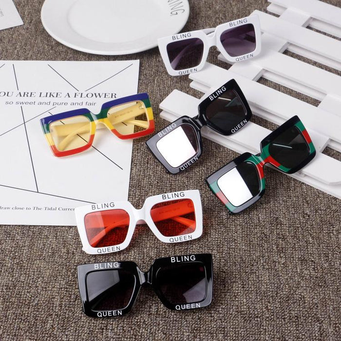 Box Sunglasses children's color blocking Sunglasses