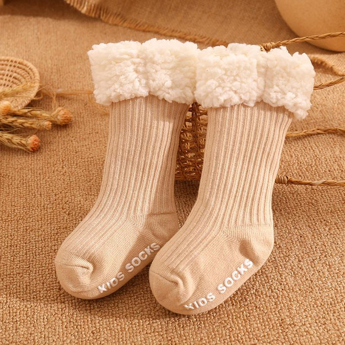Winter Baby Solid Tincken Socks For Girls Boys