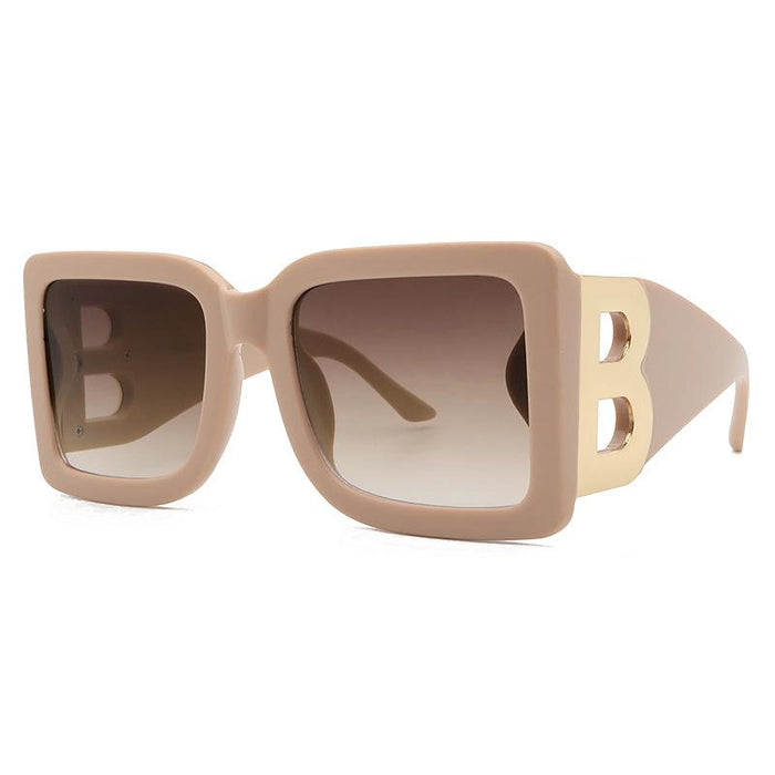 Large frame B letter Sunglasses