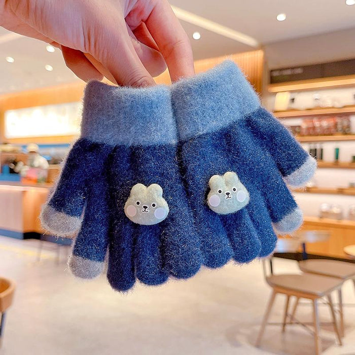 0-3 Years Old Winter Baby Cute Knitting Cartoon Gloves