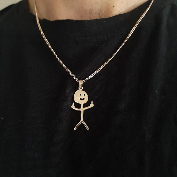 Hip Hop Funny Pendant Necklace