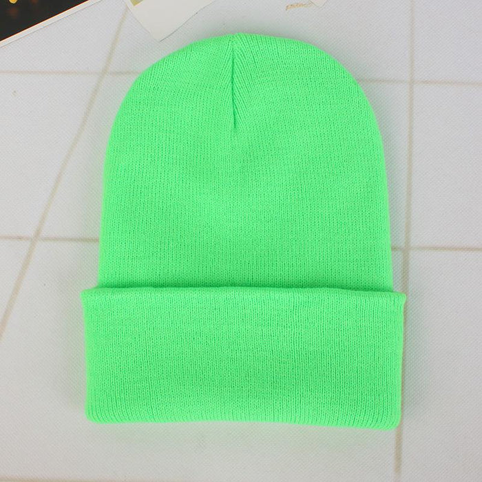 Winter Hats for Unisex Beanies Knitted Solid Cute Hat