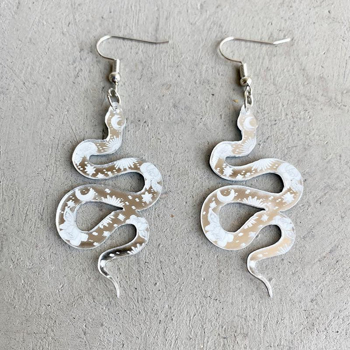Acrylic Snake Earrings