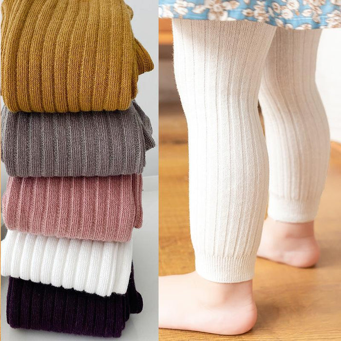 Baby Newborn Girls Leggings Soild Color Cotton Pants