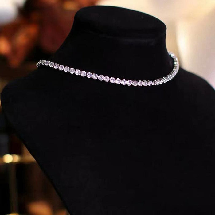 New Fashion Trend Women's Zircon Neckchain Necklace